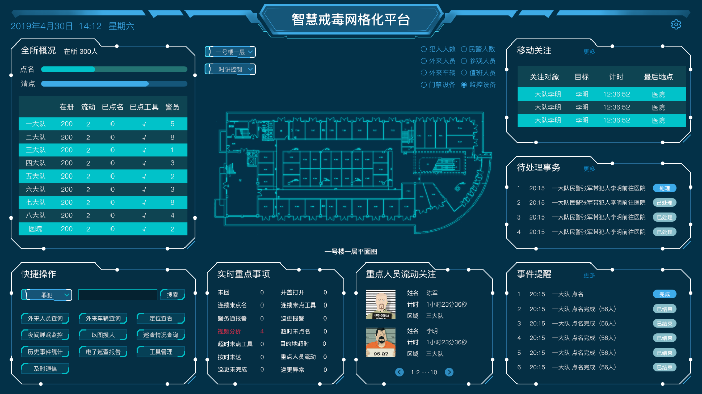 智慧戒毒网格化平台